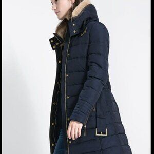 Zara Semi-Long Puffer Anorak